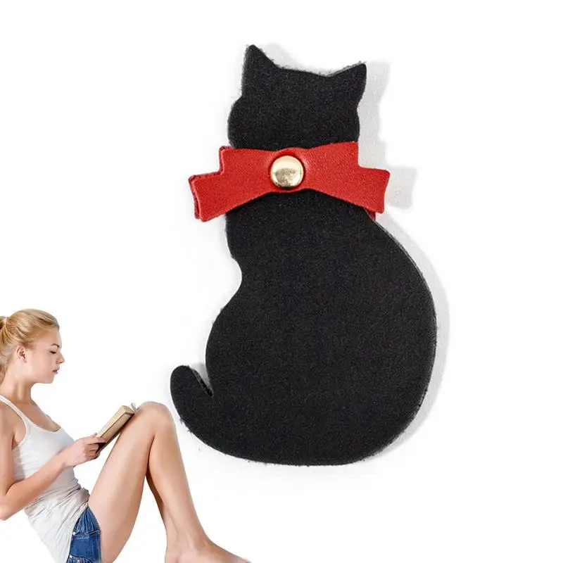 

Закладка в виде черной кошки, креативная Закладка в форме кошки, аксессуар для чтения, крепкая фиксация, забавная легкая книжная страница