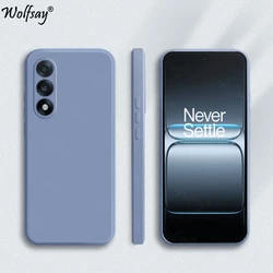 Shockproof Soft Silicone Back Case - Original Liquid Silicone Protective Cover for OnePlus Nord 5 (Lavender Grey)