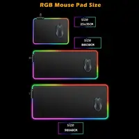 Black Mouse Pad Asus Rgb Gaming Mause Mat Anime Mats Gamer Rug Pc Xxl Cute Pads Large Game Keyboard Carpet Backlight Mousepad - Image 6