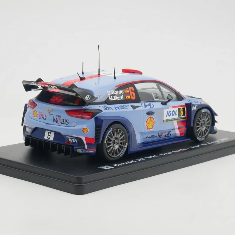 Ixo 1:24 Scale Diecast Alloy Hyundai I20 WRC 2017 Racing