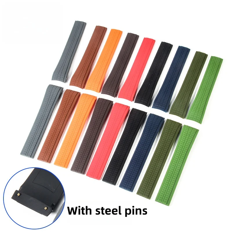 Premium Rubber Watch Strap for Luxury Timepieces – 21mm