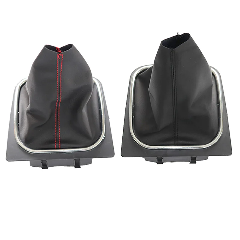 Chrome & Leather Car Shift Gear Knob Lever Gaitor Boot Cover For Golf 6 ...
