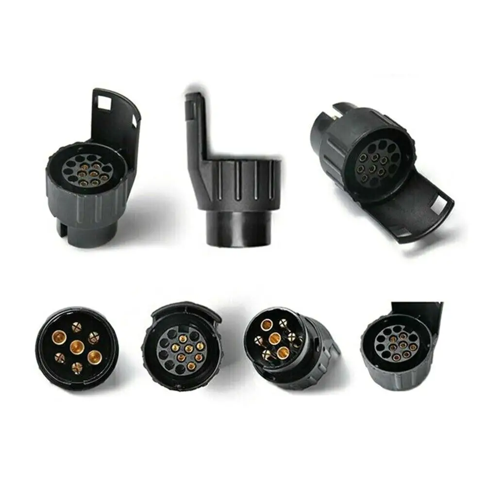 7 Pin To 13 Pin Plug Adapter Trailer Connector 12V Towbar Towing Waterproof Plugs Socket Adapter Car Truck Accessories