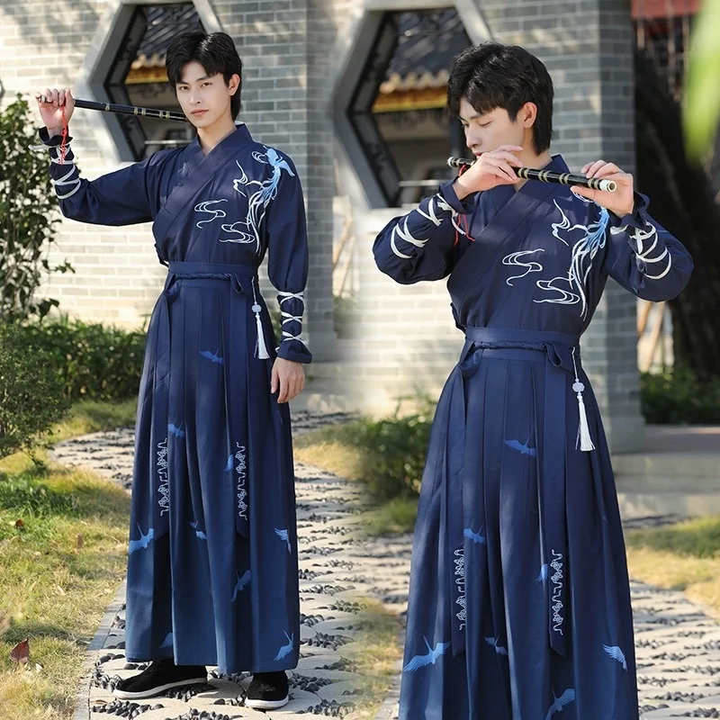 

Large Size Women Traditional Hanfu Dress Man Han Dynasty Costume Couple Chinese Ancient Swordsman Clothing Male Kimono Tang Suit