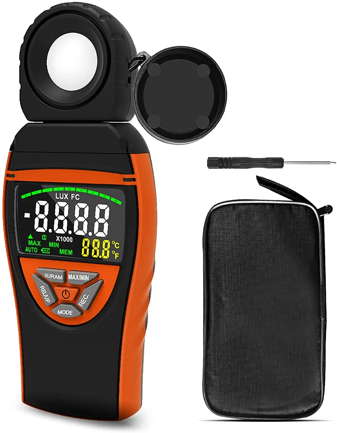 Misuratore Di Luce Holdpeak 8801A Illuminamento Digitale/Misuratore Di Luce 400,000 Lux Data Storage Colore Schermo Lcd Per La Fotografia Coltiva Le P