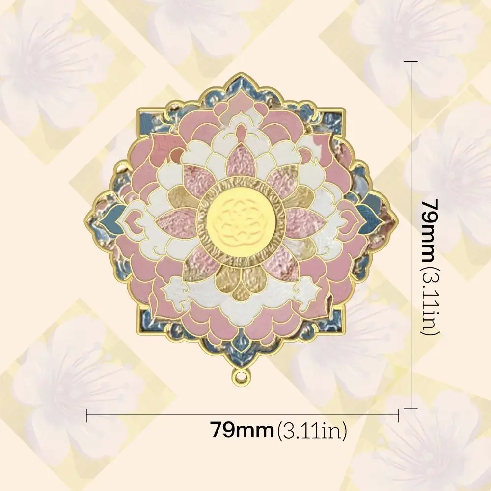 Dunhuang Exquisite Chinese Style Mirror Tassel HD Vanity Mirror Makeup Tool Round Shape Vintage Mirror Unisex