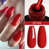 MEET ACROSS 7ml Red Gel Nail Polish Crystal Semi Permanent Soak Off UV Gel Varnish Nail Art Manicure Base Matte Top Coat Vernis 3