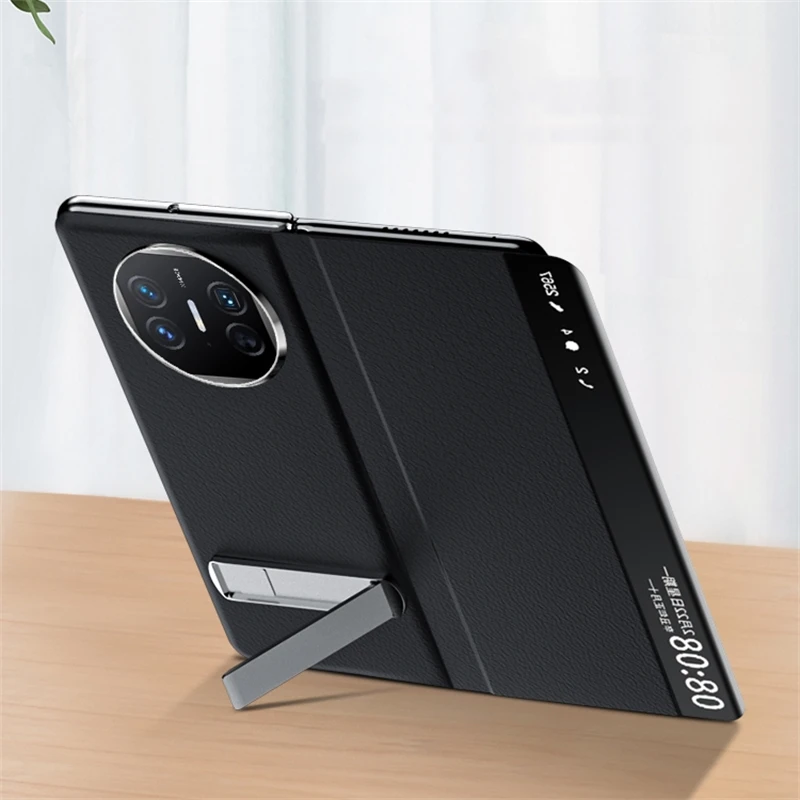 Luxury Genuine Leather Cover For Huawei Mate X5 X3 Case Smart Cover Folding Stand Bumper For huawei Mate X 5 Fashion Funda Coque