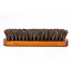Horsehair Shoe Brush Polish Natural Leather Real Horse Hair Soft Polishing Tool Bootpolish Cleaning Brush for Suede Nubuck Boot 2