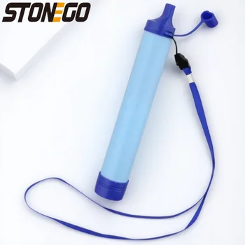 เครื่องกรองน้ำพกพาสำหรับกิจกรรมกลางแจ้ง ตั้งแคมป์ เดินป่า ใช้ในกรณีฉุกเฉิน คุณภาพสูง 1