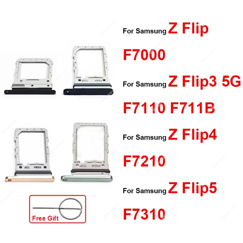 

Лоток для Sim-карты для Samsung Z Flip 3 4 5 Flip3 Flip4 Flip5 F7000 F7070 F7110 F7210 F7310, устройство для чтения SIM-карт, слот для держателя SIM-карты