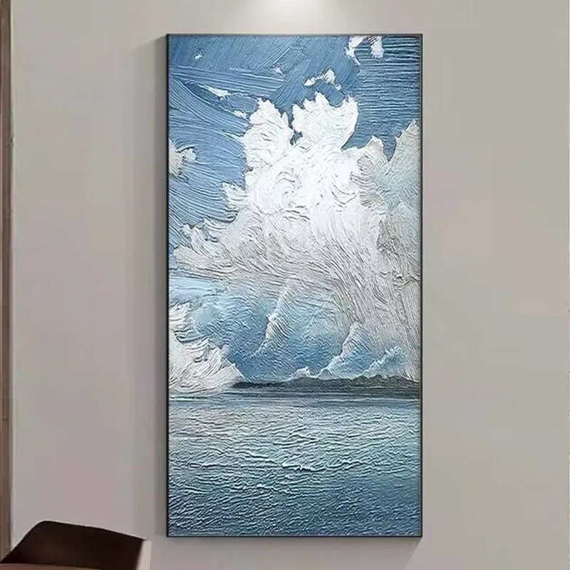 

Modern Sea Of Clouds Handmade Oil Paintings For Home Decoration Bedroom Dining Room Living Room And Sofa Mural Corridor