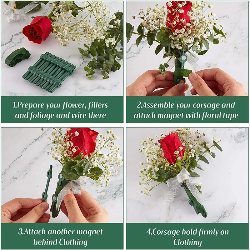 Maxim Verhoog jezelf zwanger 30 Pairs Bloemen Boutonniere Magneten Corsage Broches Magneet Voor  Handgemaakte Bruiloft Bruid Boutonnières Corsage Bloem Pins - AliExpress