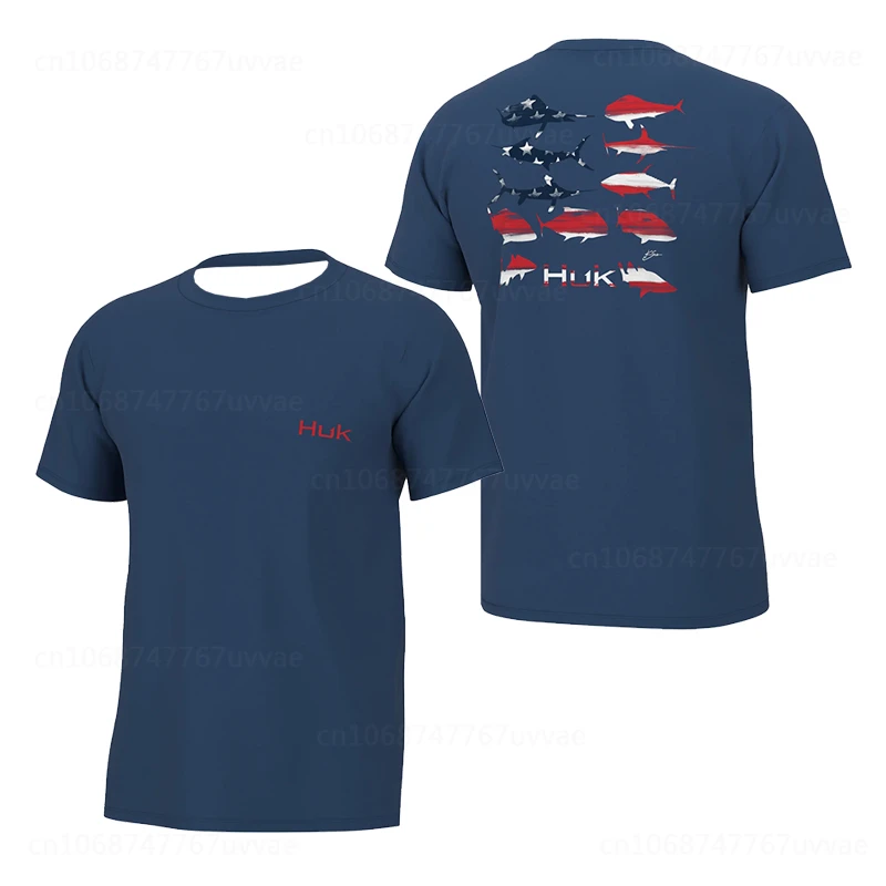 

HUK Fishing Shirts Men Summer Outdoor Short Sleeve Fishing Jerseys Fishing Apparel Sun Protection Breathable Angling Clothing