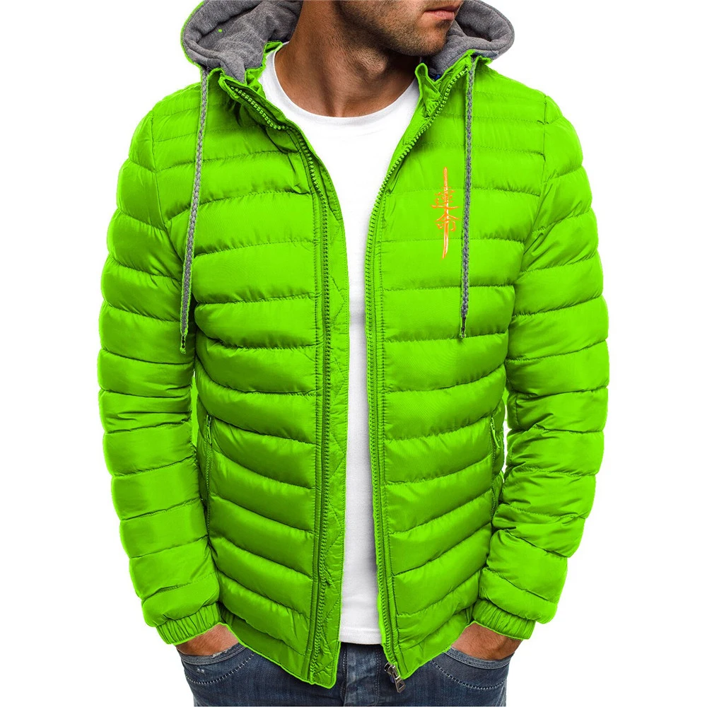 Cotton Padded Seven Color Hoodie Jacket for Men