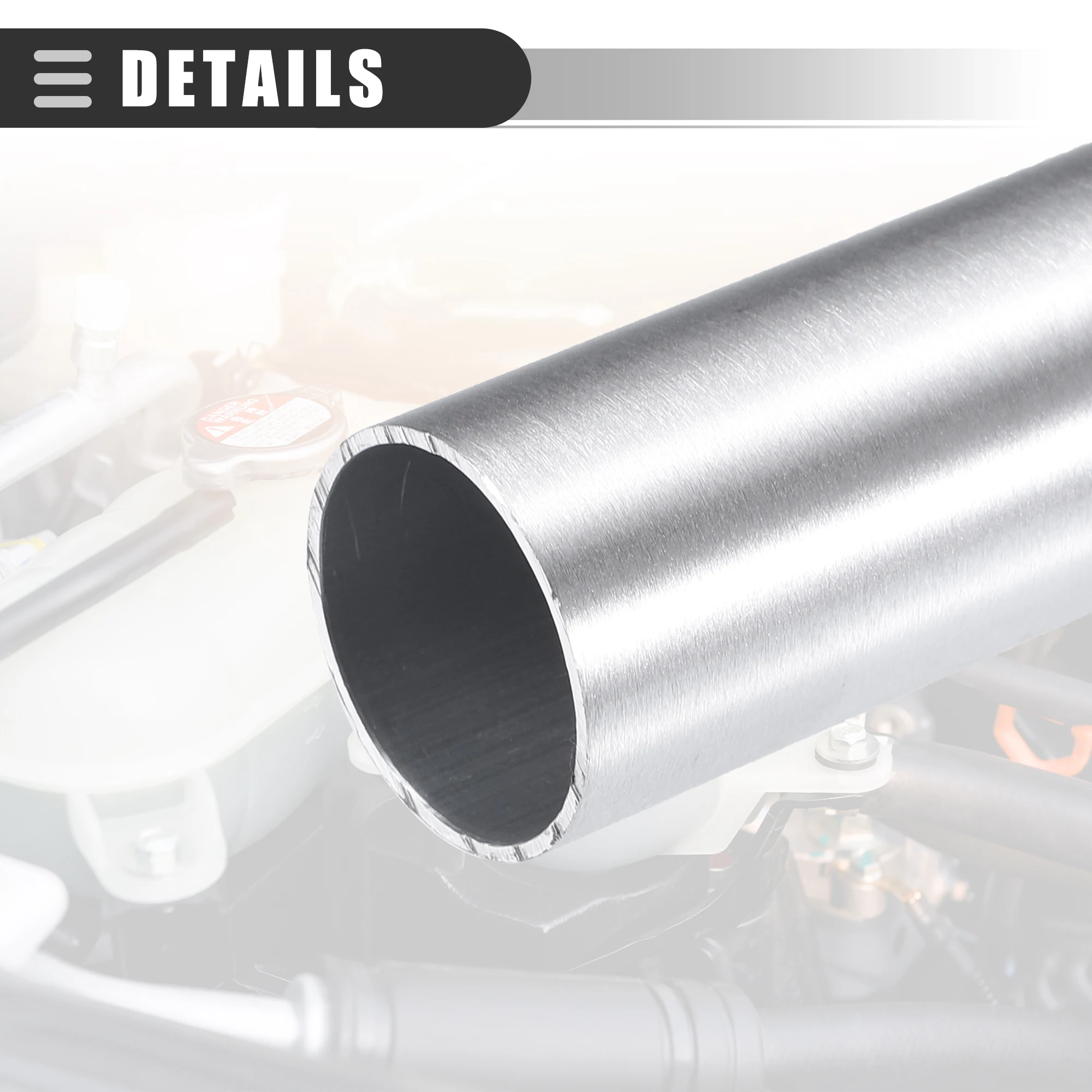 UXCELL Universal Straight 45 Degree Intercooler Pipe Air Intake Tube OD 25mm 63mm 76mm 127mm 300mm Length 6061 Aluminum Alloy 5