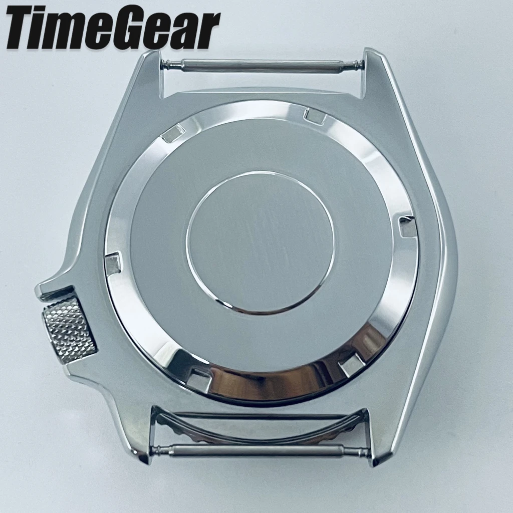 Sleek Black Ring Watch Case with Sloping Bezel and 3.8 Crown