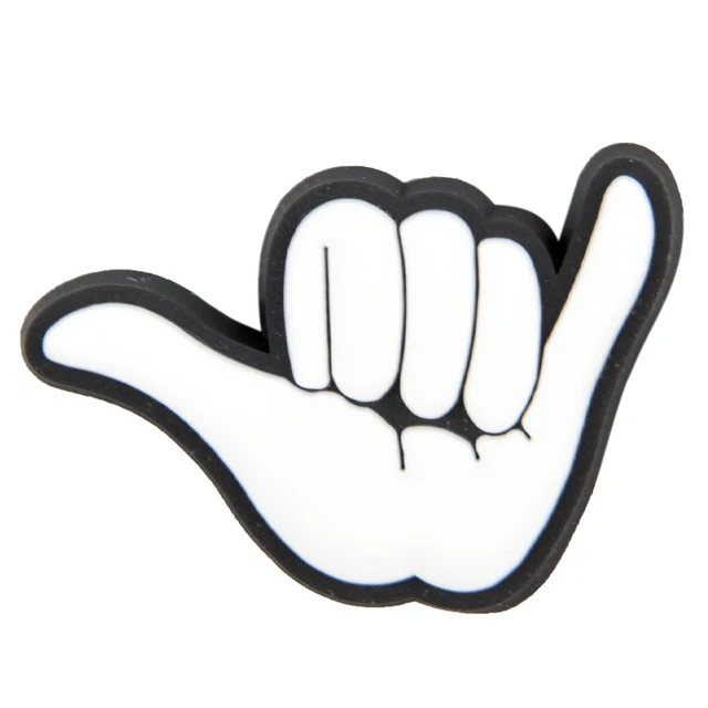 Hot Sale Movie Characters Croc Shoe Charms Women Men Clog Shoes Decorations Gesture Finger-guessing Game Bracelet Accessories p7309