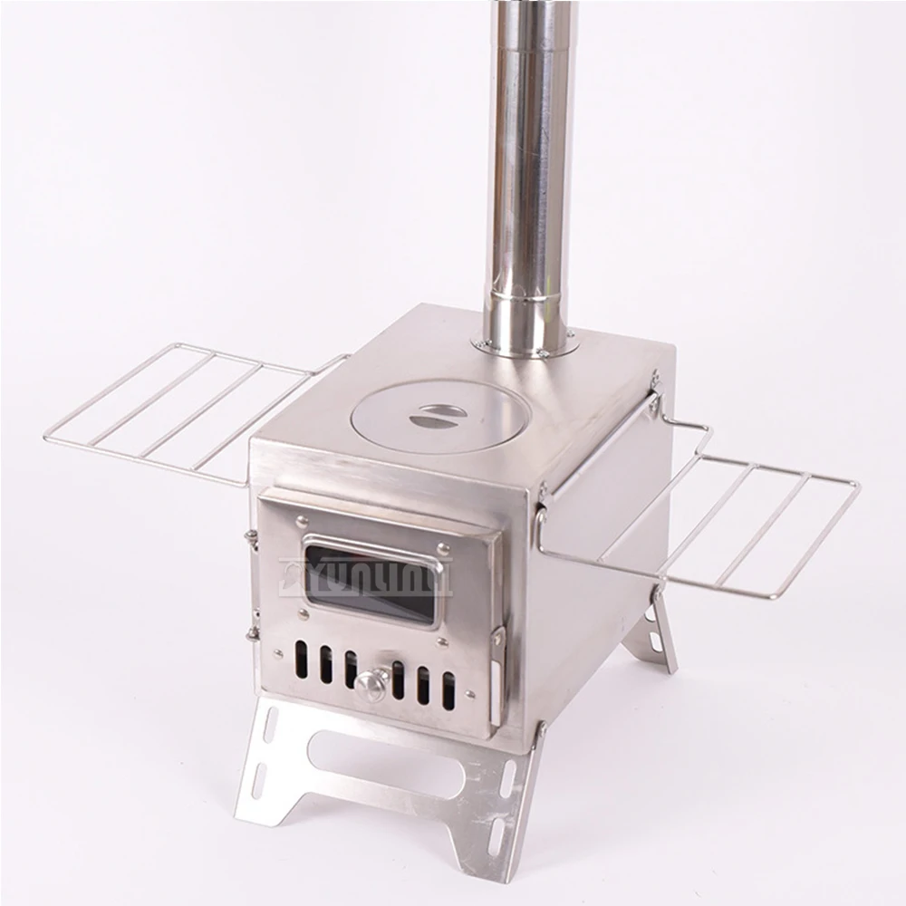 Outdoor Multi-functional Camping Stoves Portable Firewood Stove Small Courtyard Barbecue Stove 6