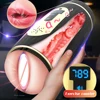 Lifelike Male Blowjob Masturbator Vagina Vibrator Sucking Aircraft Cup Sex Machine Pocket Pusssy Pronunciation Adult For Man Toy 1
