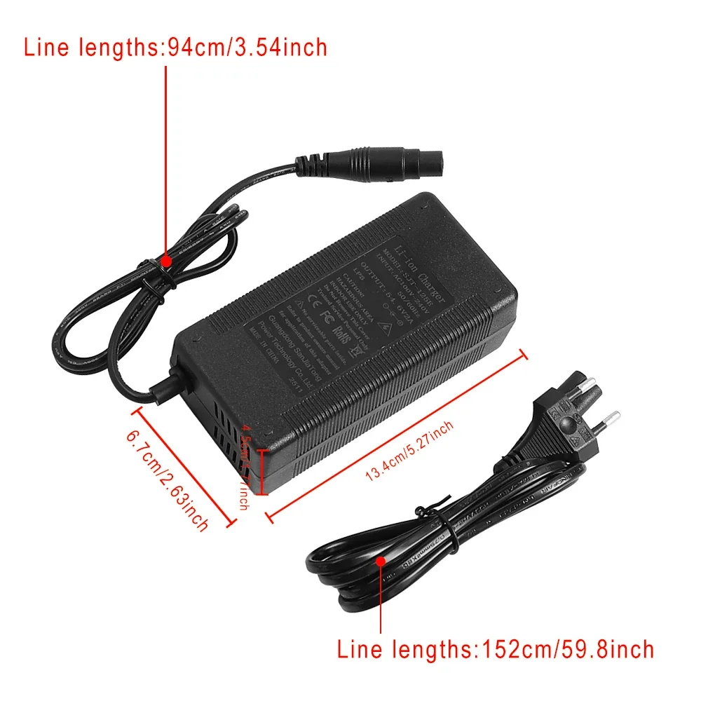 Für Ninebot G3 F3 GT3 ZT3/Pro 54,6 V 2A Lithium-Batterie Ladegerät Für Xiaomi 4 Pro Plus/4 pro Max Elektrische Roller Ladegerät Adapter – Detail 18