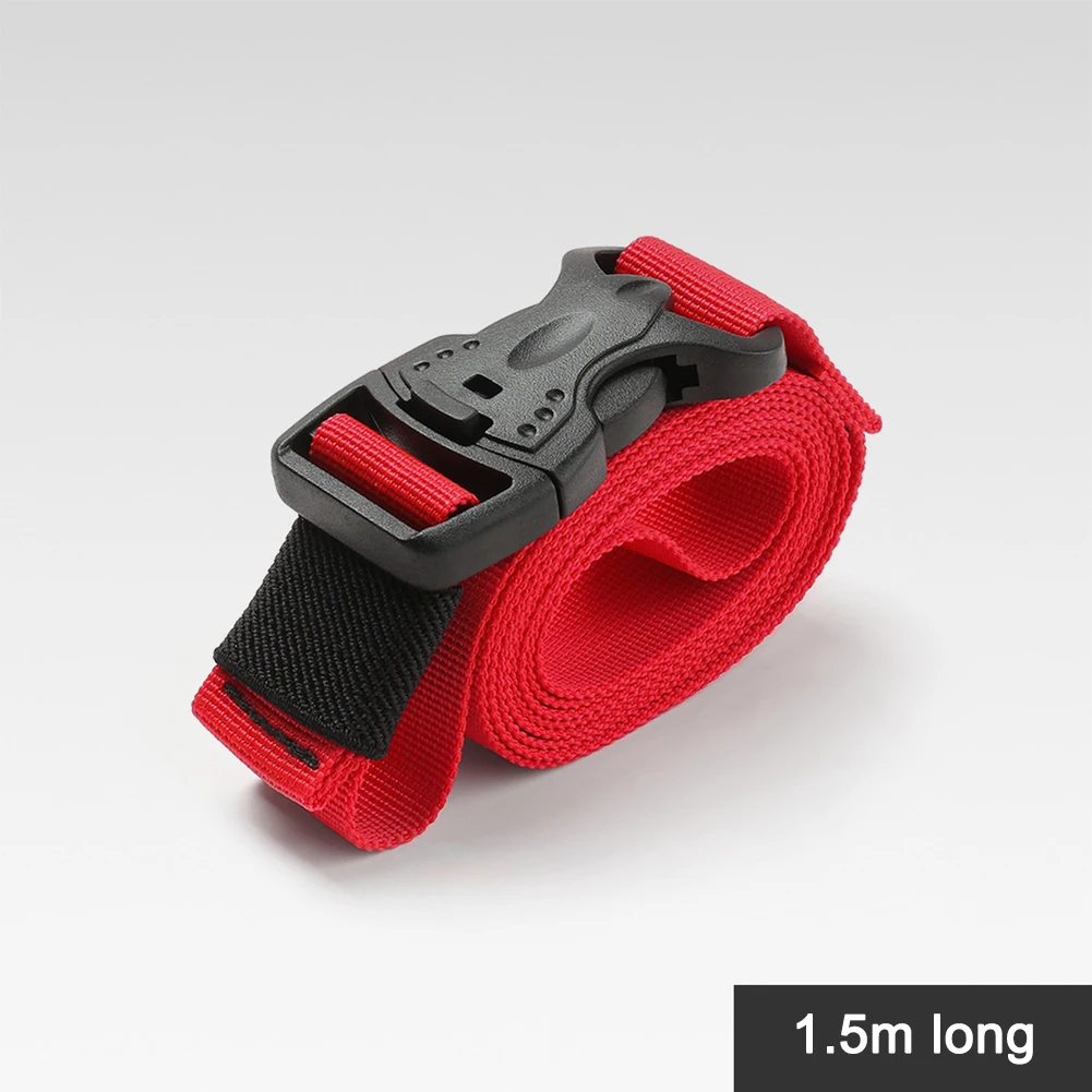 Portable Nylon Cargo Strap Anti-theft Multifunctional Cargo Tie Down Luggage Belt Strap Quick Release Buckle Outdoor Accessories nylon cargo strap nylon tie down strap