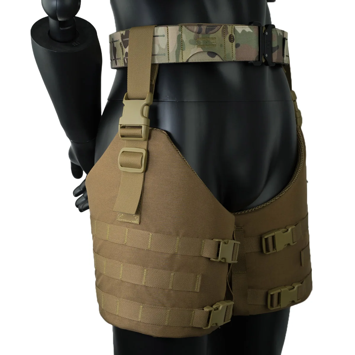 Taktische Gürtel Drop Leg Plattform Molle Oberschenkel Panel Hängen Bord Montage Platte Jagd – Detail 16