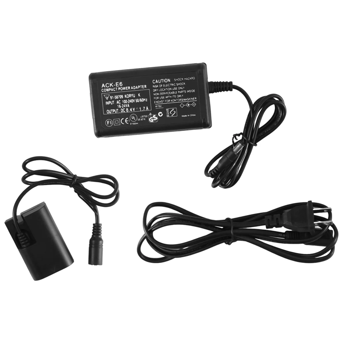 

Подходит для Canon 5D2 7D 6D 60D SLR внешний адаптер питания стандартное зарядное устройство постоянного тока-вилка стандарта США