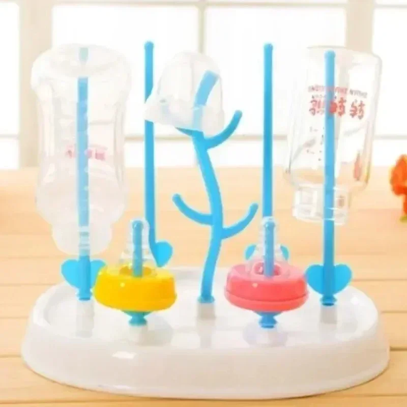 Household Small Simple Baby Bottle Drying Rack Multifunctiona Tree Shape Secure Milk Bottle Dry Airing Shelves Storage Organizer 2