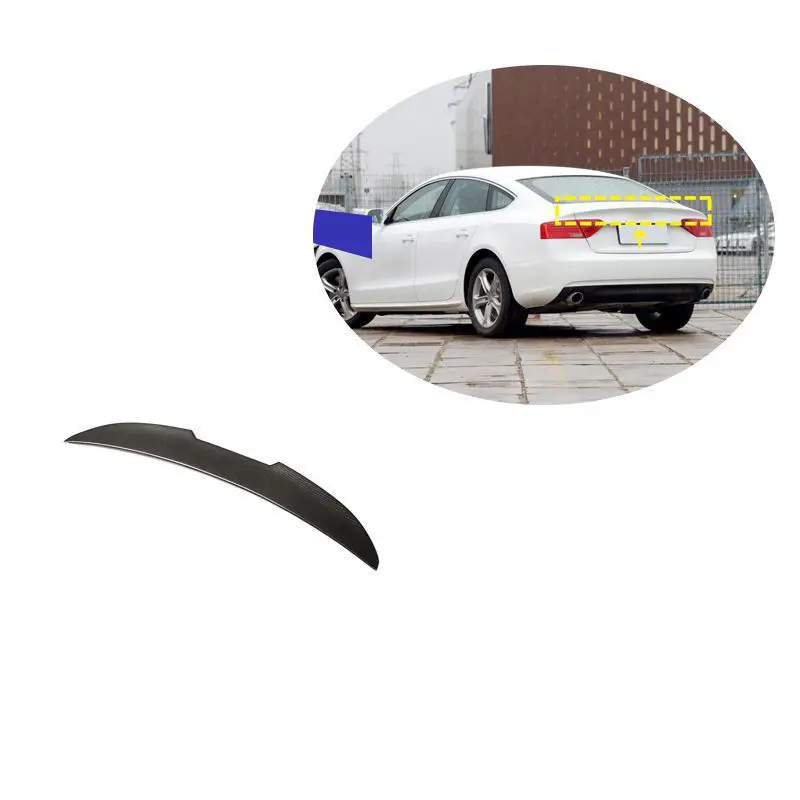 

A5 Carbon Fiber Fibre Rear Trunk Spoiler Wing Fit For audi A5 2009-2016