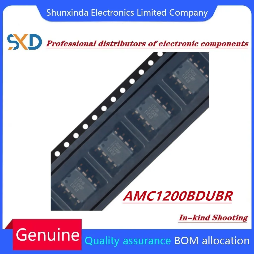 10-Pack AMC1200SDUBR IC Chips - AMC1200 Isolated Delta-Sigma Modulator, SOP-8 Package