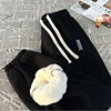 Men Winter Corduroy Plush Extra Thick Pants Lambswool Warm Loose Comfortable Rib Leg Pants Lined Fleece Sports Joggers Trousers 3