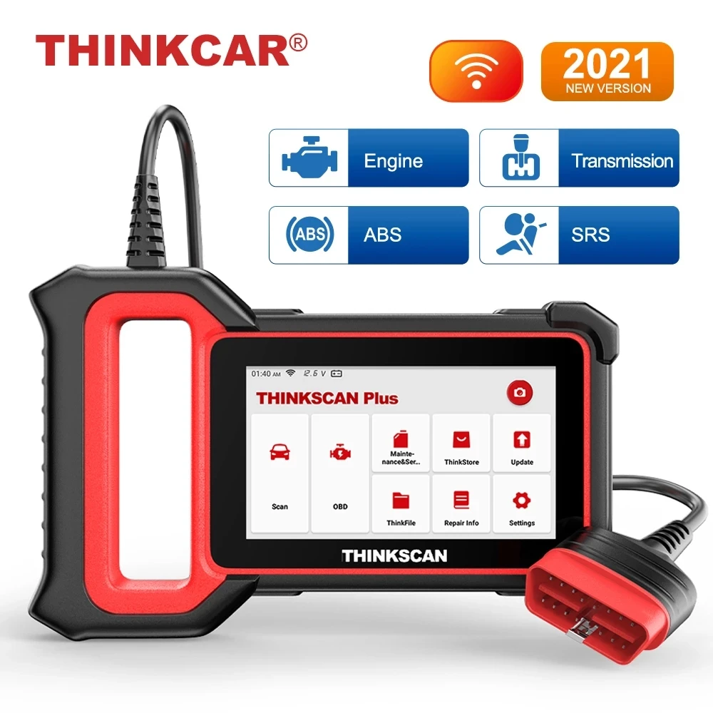 Thinkcar Thinkscan Plus S5 OBD2 Automotive Scanner Professional OBD2 Diagnostic Tools ABS SRS Transmission Engine Code Reader big car inspection equipment