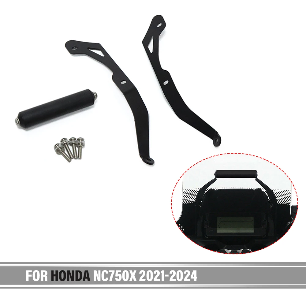 

For Honda NC750X NC 750 S 2021 2022 2023 2024 Motorcycle GPS Smart Phone Windshield Navigation GPS Plate Bracket Adapt Holder