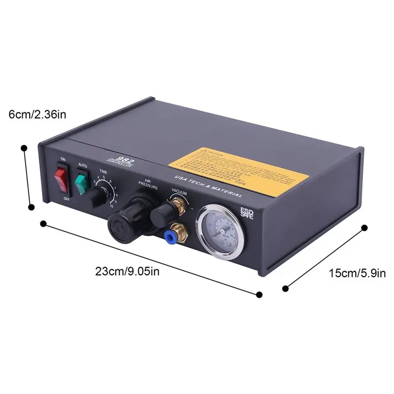 AED7-982 반자동 디스펜싱 머신 자동 수동 접착제 디스펜서 에어 펌프 드라이브 액체 바인더 컨트롤러 EU 플러그