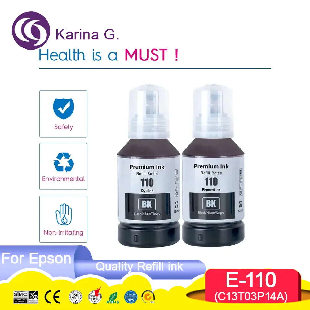 110 C13T03P14A T03P Compatible Refill Ink for EcoTank M1100/M1120/M1140/ M1170/