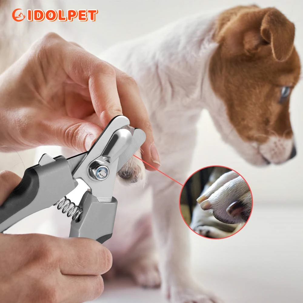 Dog Nail Clipper Professional Pet Nail Clipper with Safety Guard for Medium Large Dogs Cats Grooming Tools