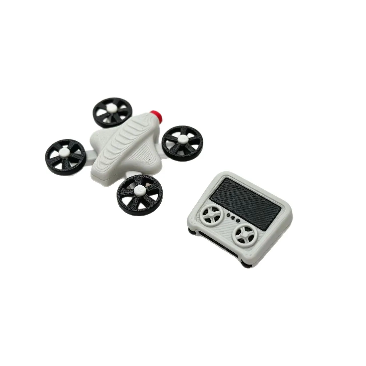 Set di 1 Drone in Miniatura 1:12 per Casa delle Bambole, Accessorio UAV con Telecomando, Modellino Finto per Scenari, Decorazione in Miniatura per Casa - Image 6