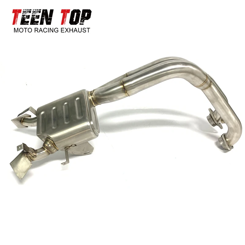 For APRILIA RS660 TUONO 2021 2022 Exhaust Front Link Pipe With Catalyst Box Slip On Original Muffler Stainless Steel Header Tube - Image 2