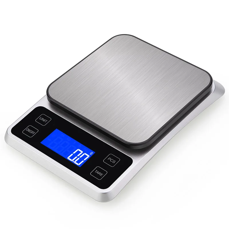 Ultra Slim Kitchen Scale Digital Food Weight Scale for Baking Cooking in Grams  and Ounces Tare & Backlit LCD Display 5kg