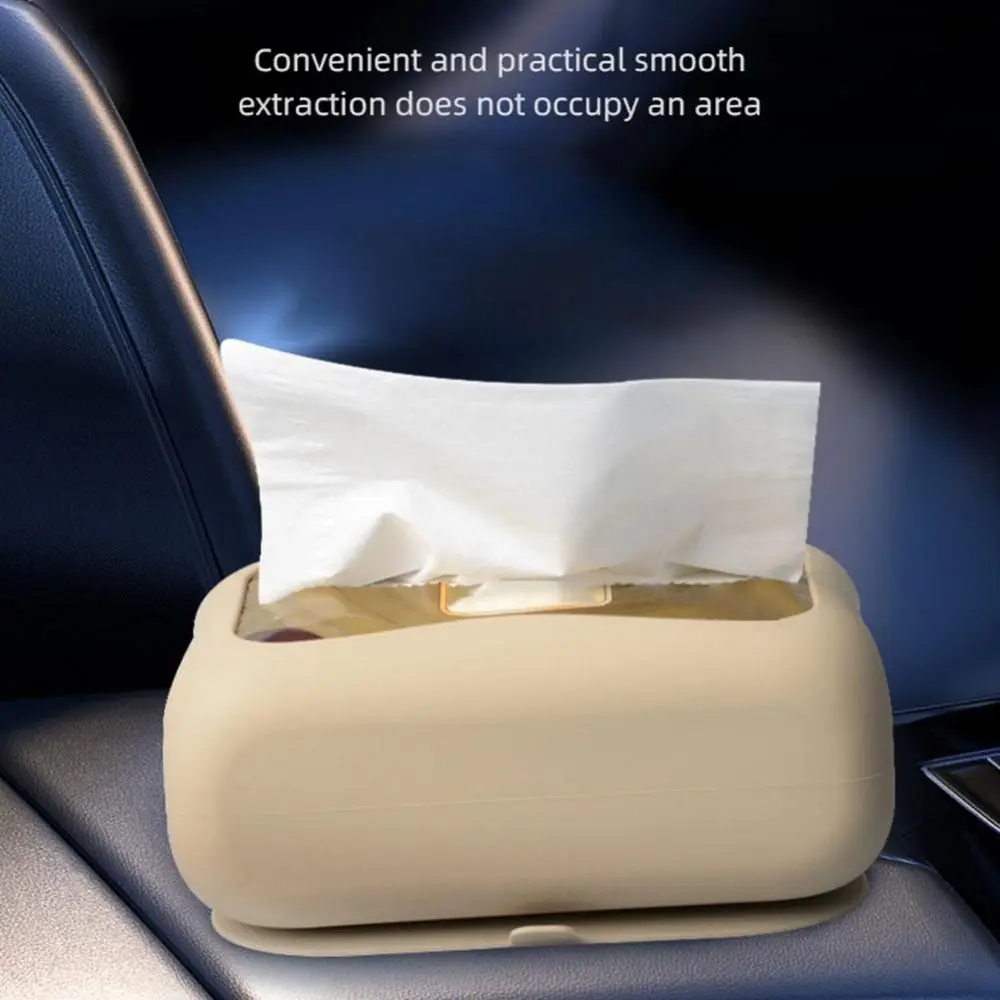 Neue Silikon Saugnapf Tissue Box große Kapazität Desktop Tissue Schublade Anti-Verschleiß super weich langlebige Auto Tissue Box – Detail 10