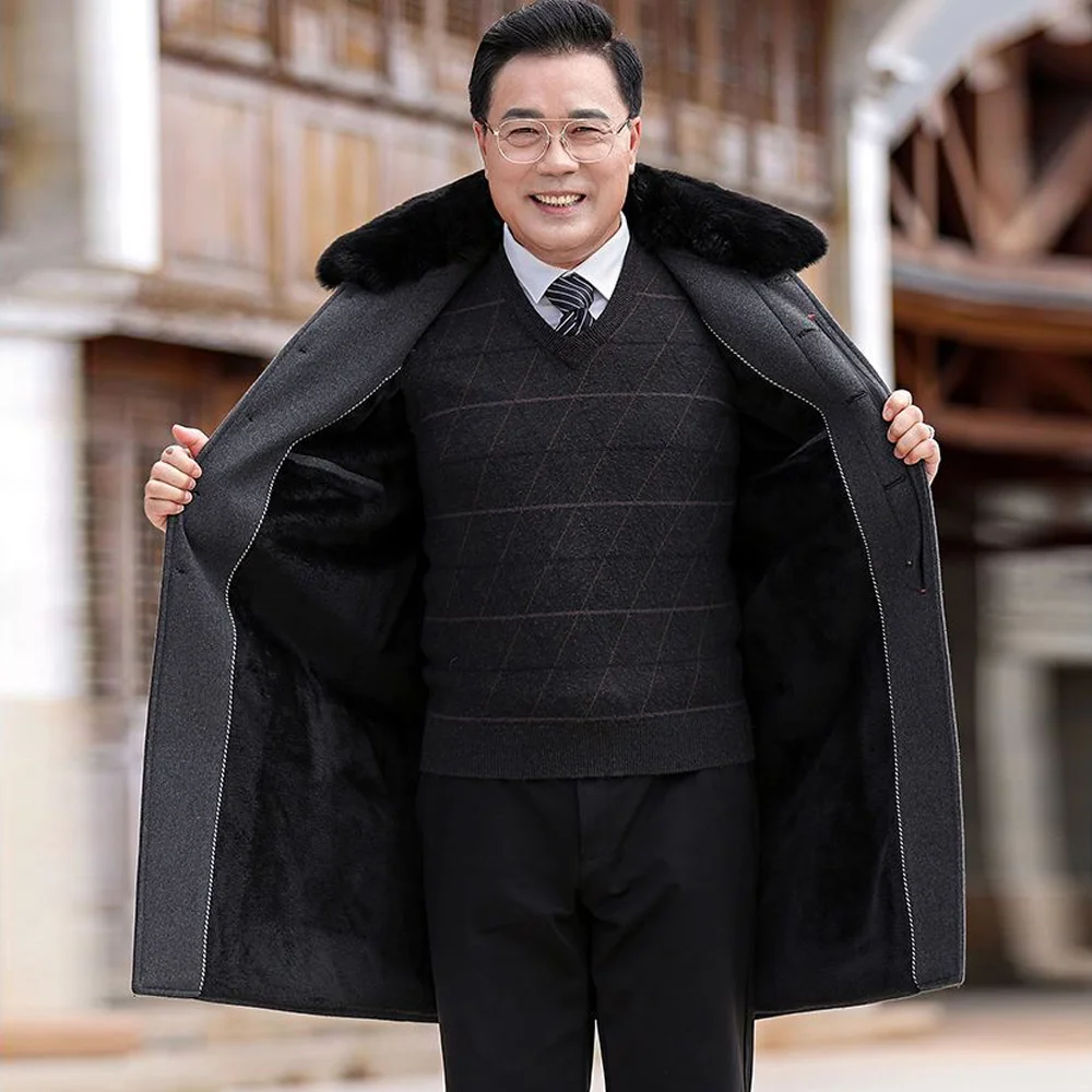 Рисунок 5 - Мужское длинное шерстяное пальто со съемной подкладкой