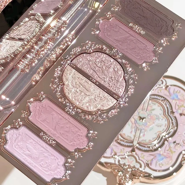 51788-ca562f.jpg Flower Knows Makeup Butterfly Cloud Collar Collection Embossed 6 Color Eyeshadow Palette Long Lasting Waterproof Gliter For Eyes