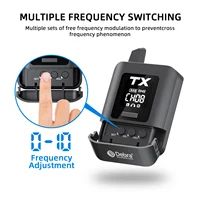 Debra New 2.4G Stereo UHF IEM Wireless In-Ear Monitor System Audio-Mini for Music Audio Monitoring Live Broadcast 5