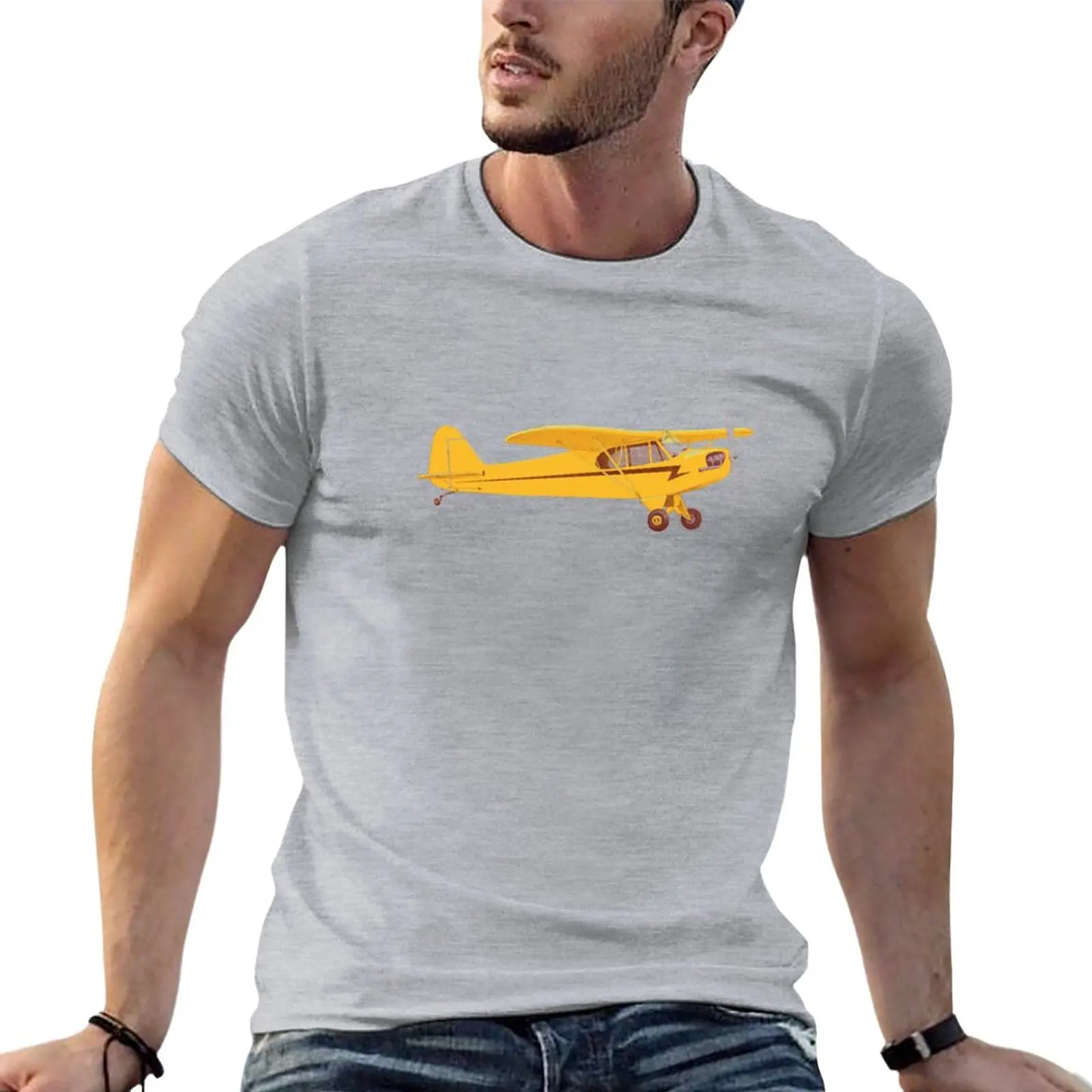 

Little Yellow Plane T-Shirt summer tops anime clothes mens plain t shirts