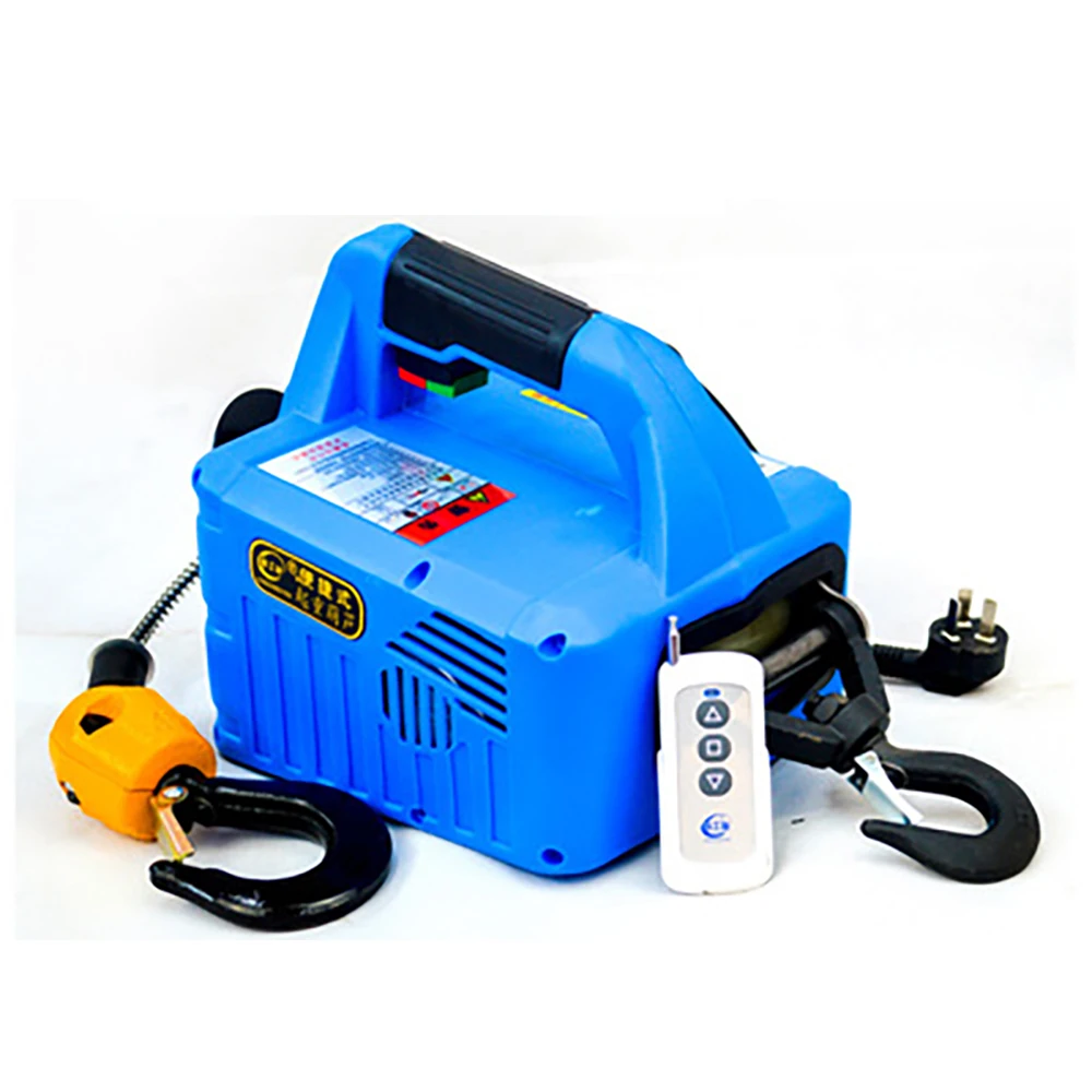 휴대용 전동 핸드 윈치 견인 블록, 전동 호이스트, 철사 로프 리프팅, 견인 로프, 220V, 110V, 500KG