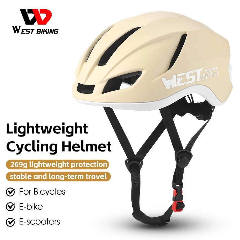 

WEST BIKING Ultralight Cycling Helmets New Bicycle Helmet for Men Women Racing Bike Equipments MTB Helmet Safety Cycling Cap