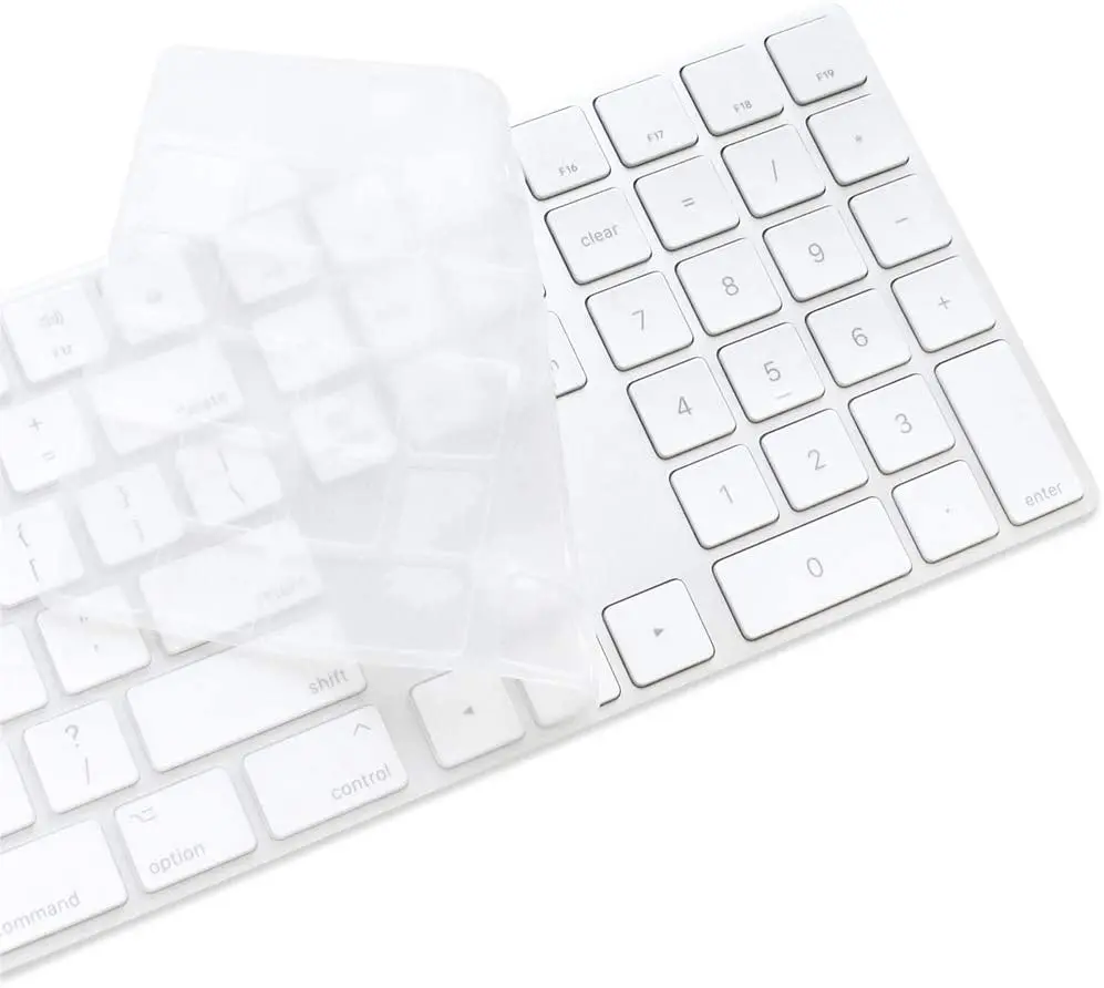 Keyboard With Numeric Keypad Wired Usb Mb110ll/B A 1243 G6 A 1943 For Apple Imac Magic Silicone Keyboard Cover Protector Skin