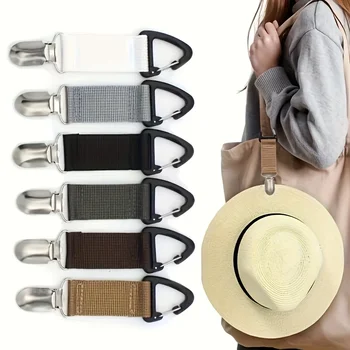 Travel Hat Clip Outdoor Straw Hat Clip Portable Hat Companion Multipurpose Glove Storage Clip Bagging Clip