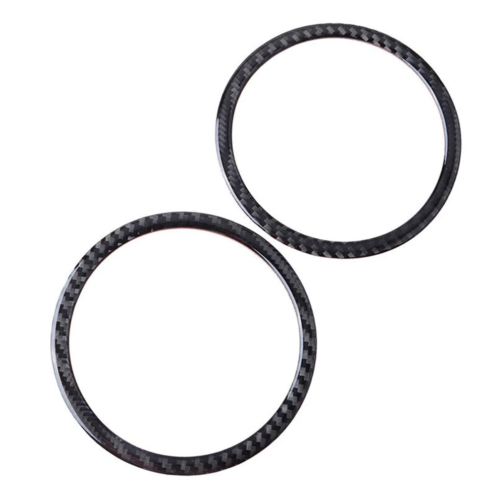 

Decor Cover Trim Ring Cover Vehicle 2 Pc 2pc/set 2x Audio Carbon Fiber Door Speaker For BMW 3Series E90 E92 05-12